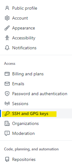 Github配置Key截图2